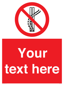 Custom prohibition Do not leave the tow track